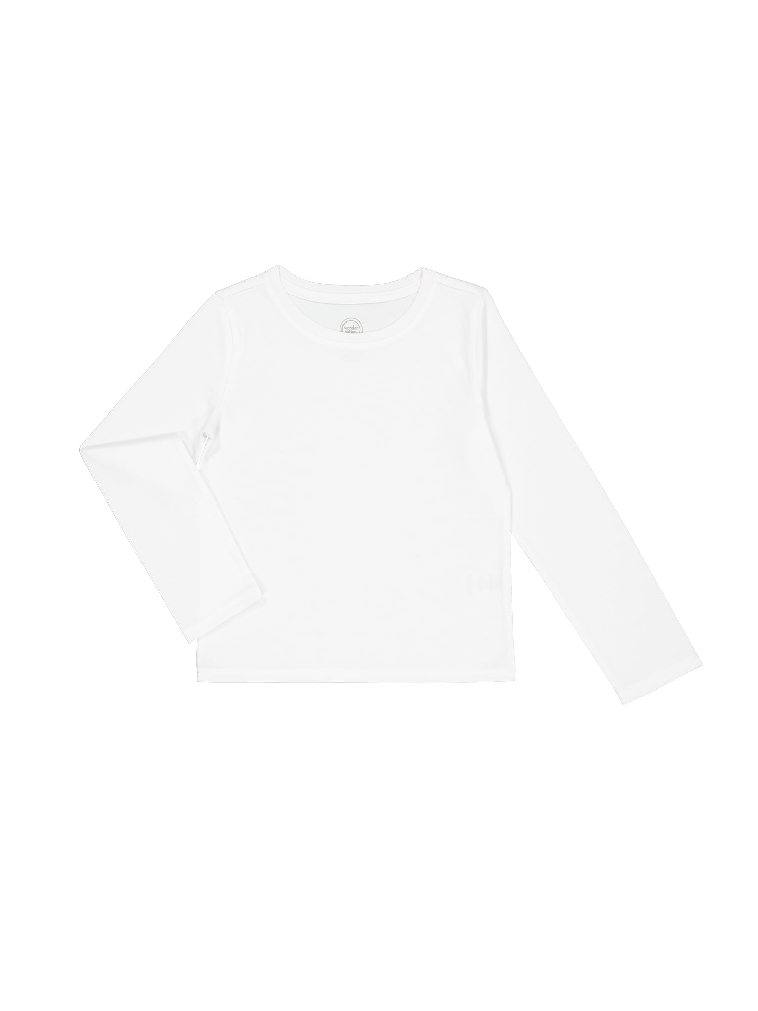 Wonder Nation Girls Long Sleeve Kid Tough T-Shirt, Sizes 4-18 & Plus
