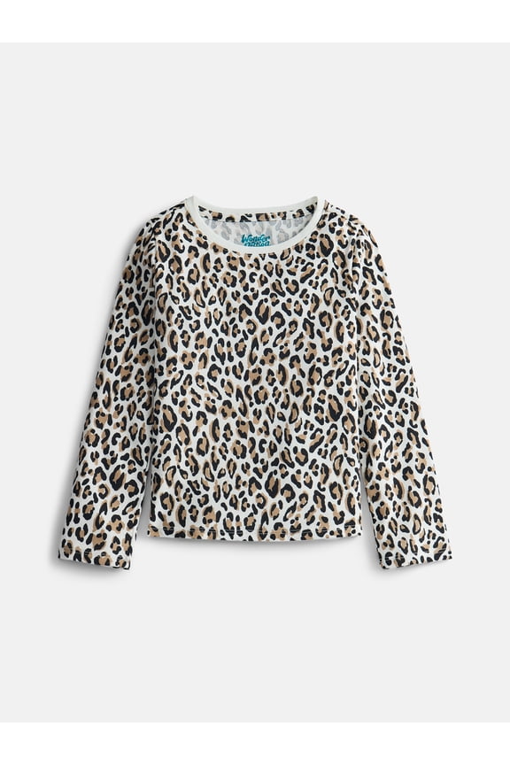 Girls Kid Tough Tee with Long Sleeves, Sizes 4-18 & Plus