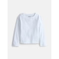 thumbnail image 1 of Wonder Nation Girls Kid Tough Tee with Long Sleeves, Sizes 4-18 & Plus, 1 of 4