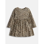 Wonder Nation Baby and Toddler Girls' Play Dress with Long Sleeves, Sizes 0M-5T