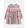 thumbnail image 1 of Wonder Nation Baby and Toddler Girls' Play Dress with Long Sleeves, Sizes 0M-5T, 1 of 4