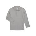 thumbnail image 1 of Wonder Nation Boys Long Sleeve Polo Shirt, Sizes 4-18 & Husky, 1 of 3