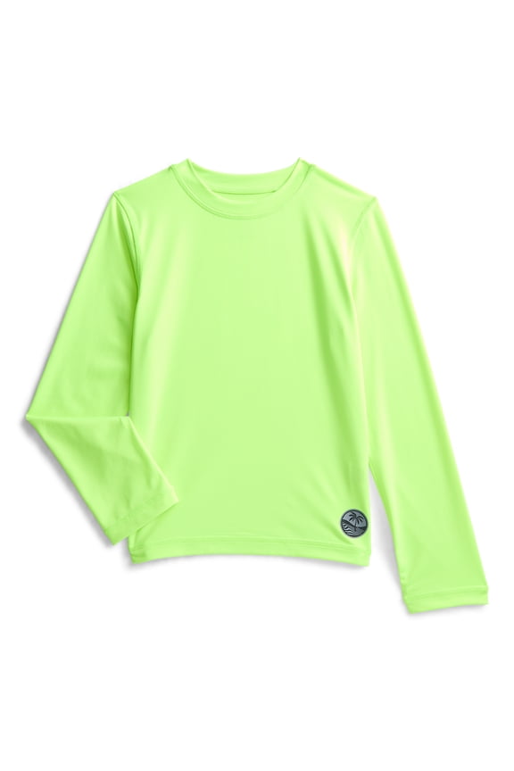 Boys Rash Guard with Long Sleeves, Sizes 4-18 & Husky