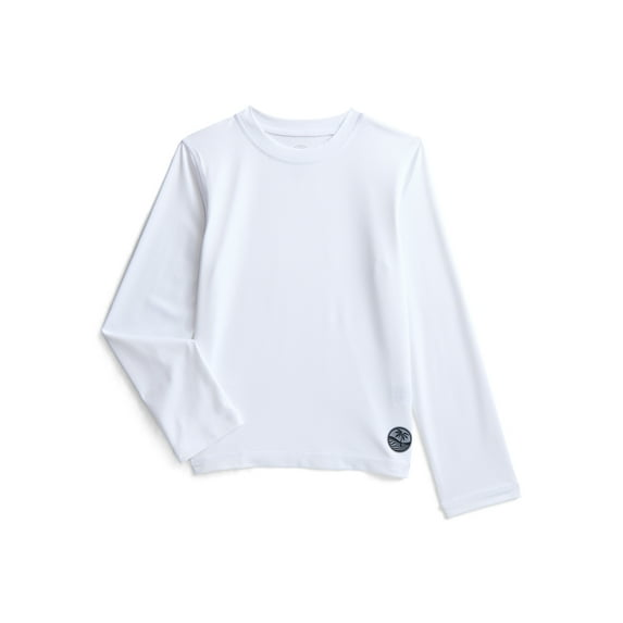 Wonder Nation Boys Rash Guard with Long Sleeves, Sizes 4-18 & Husky