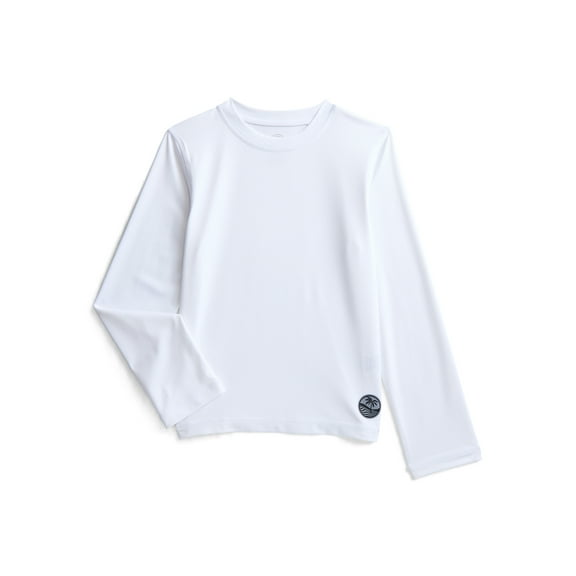 Wonder Nation Boys Rash Guard with Long Sleeves, Sizes 4-18 & Husky