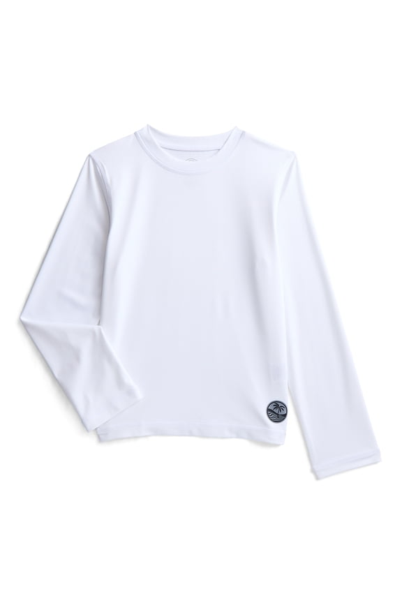 Boys Rash Guard with Long Sleeves, Sizes 4-18 & Husky