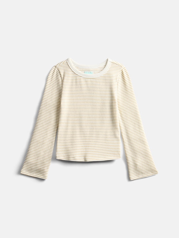Girls Long Sleeve Shine Knit Top, Sizes 4-18 & Plus