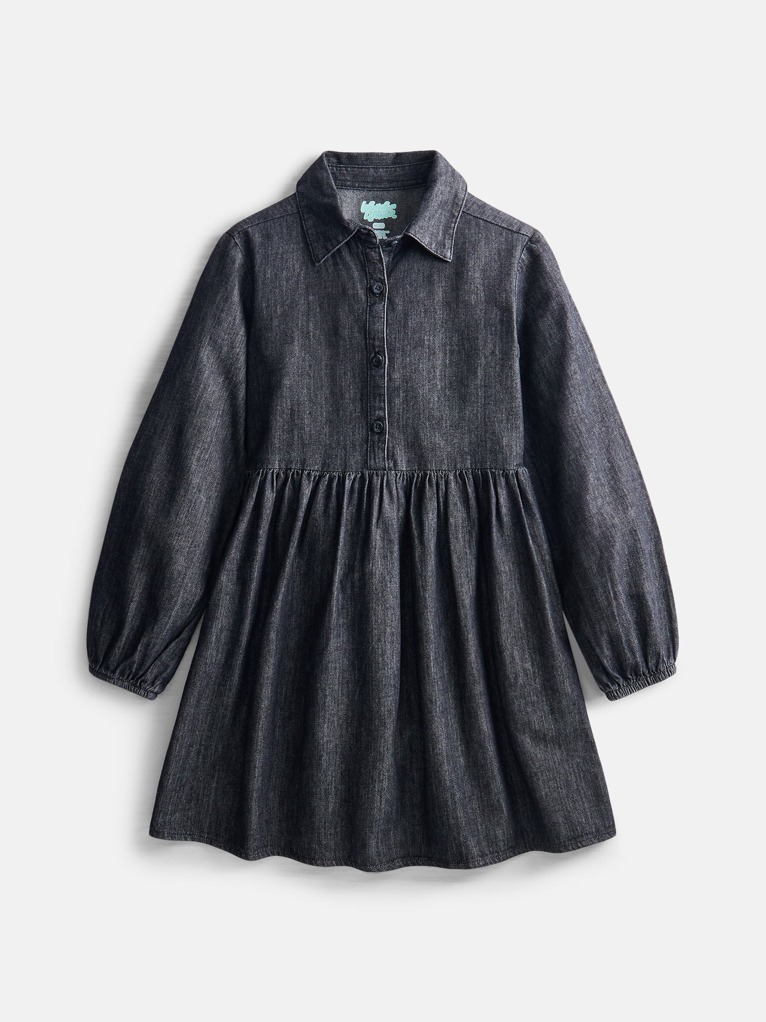 Wonder Nation Girls Cotton Shirt Dress, Sizes XS-XXL