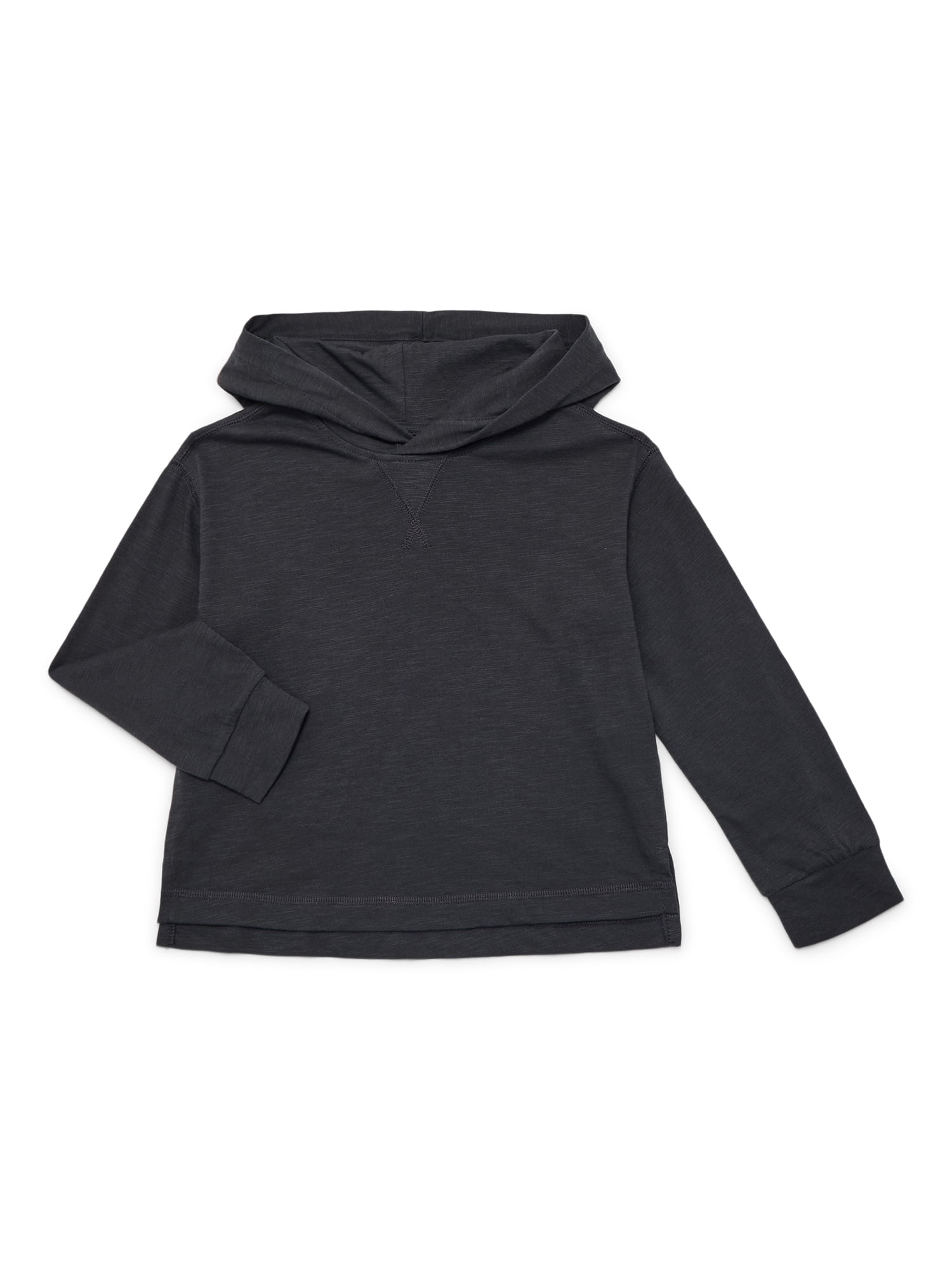 Wonder Nation Boys Slub Hoodie with Long Sleeves, Sizes 4-18