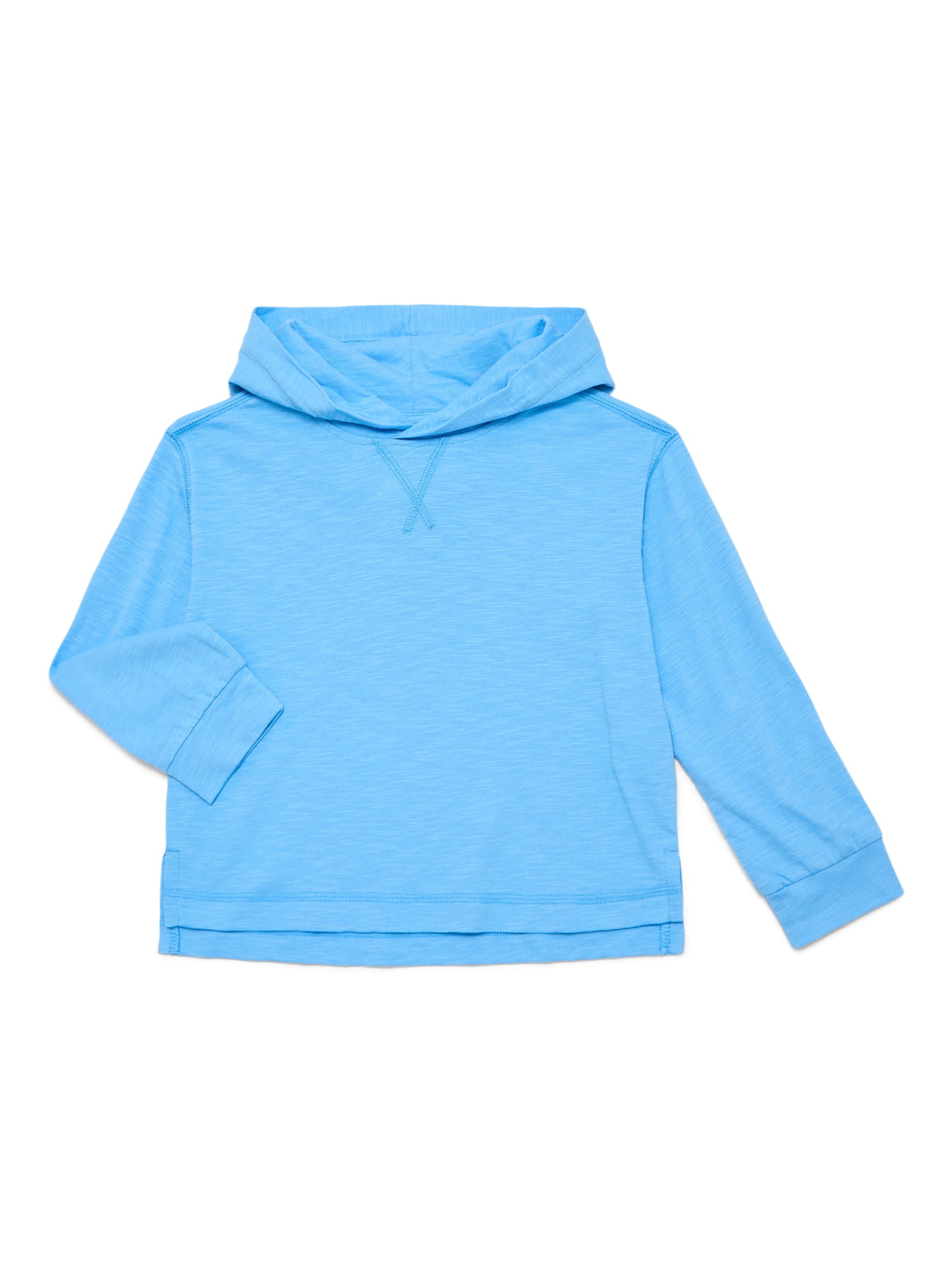 Wonder Nation Boys Slub Hoodie with Long Sleeves, Sizes 4-18
