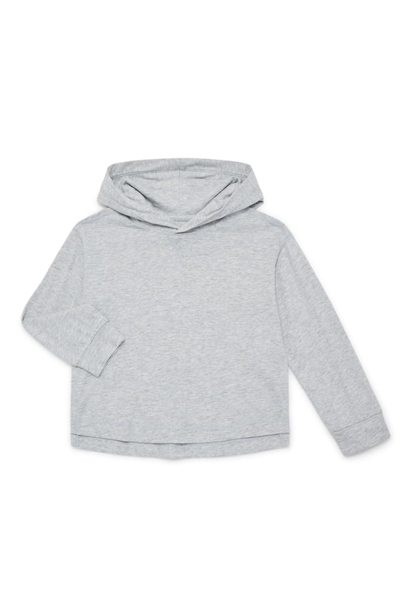 Boys Slub Hoodie with Long Sleeves, Sizes 4-18