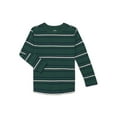 thumbnail image 1 of Wonder Nation Boys' Long Sleeve Stripe Tee, Sizes 4–18 & Husky, 1 of 3