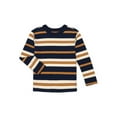 thumbnail image 1 of Wonder Nation Boys' Long Sleeve Stripe Tee, Sizes 4–18 & Husky, 1 of 3