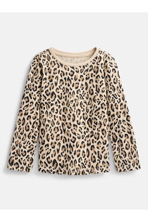Baby and Toddler Girls' Print Tee with Long Sleeves, Sizes 0M-5T