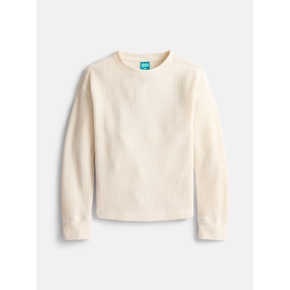 Wonder Nation Boys Thermal Waffle Tee with Long Sleeves, Sizes 4-18 & Husky
