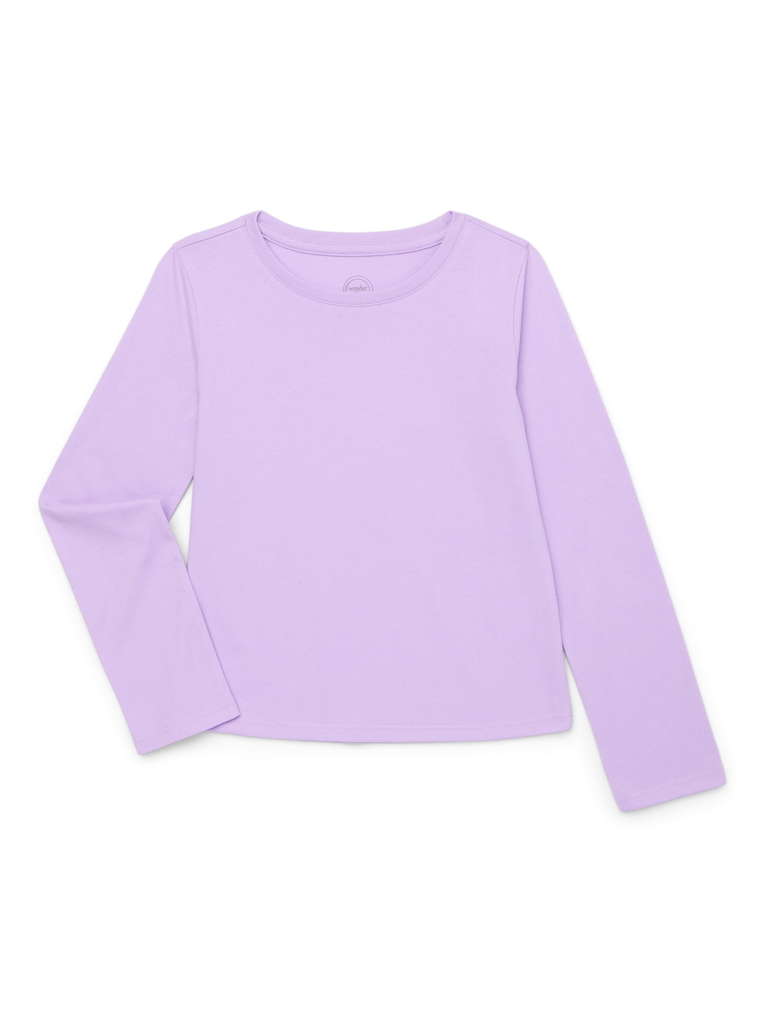 Girls Kid Tough Tee with Long Sleeves, Sizes 4-18 & Plus