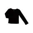 thumbnail image 1 of Wonder Nation Girls Long Sleeve Waffle Henley Knit Top, Sizes 4-18 & Plus, 1 of 4