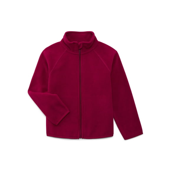Wonder Nation Girls Microfleece Full Zip Jacket, Sizes 4-18 & Plus