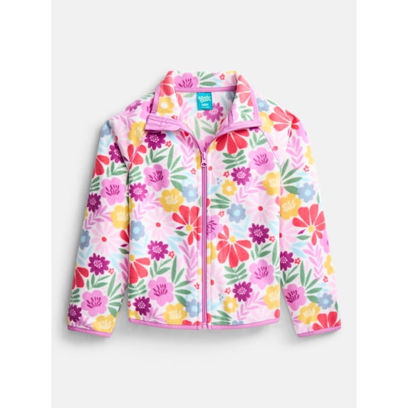 Wonder Nation Girls Microfleece Full Zip Jacket, Sizes 4-18 & Plus