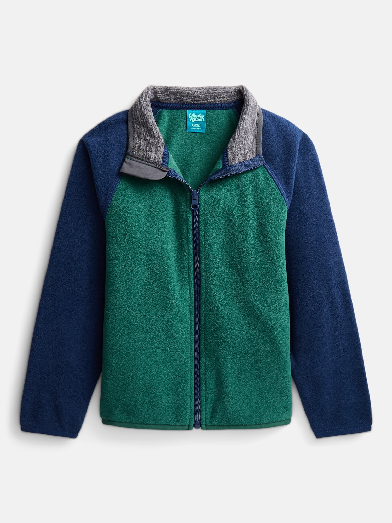 Wonder Nation Boys Microfleece Full Zip Jacket, Sizes 4-18 & Husky