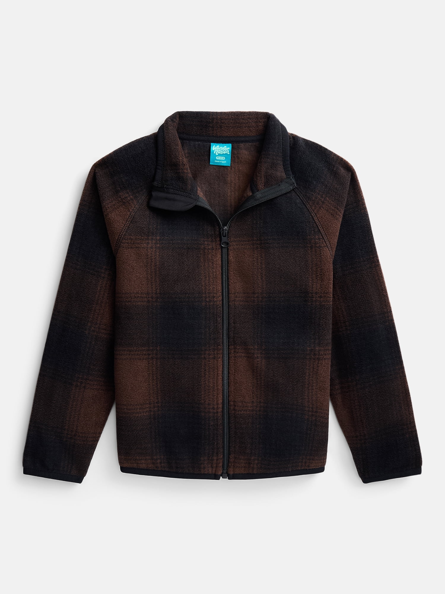 Wonder Nation Boys Microfleece Full Zip Jacket, Sizes 4-18 & Husky