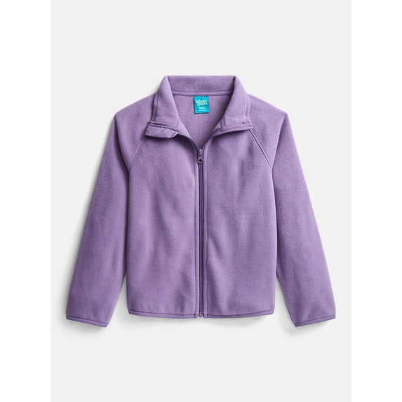 Wonder Nation Girls Microfleece Full Zip Jacket, Sizes 4-18 & Plus