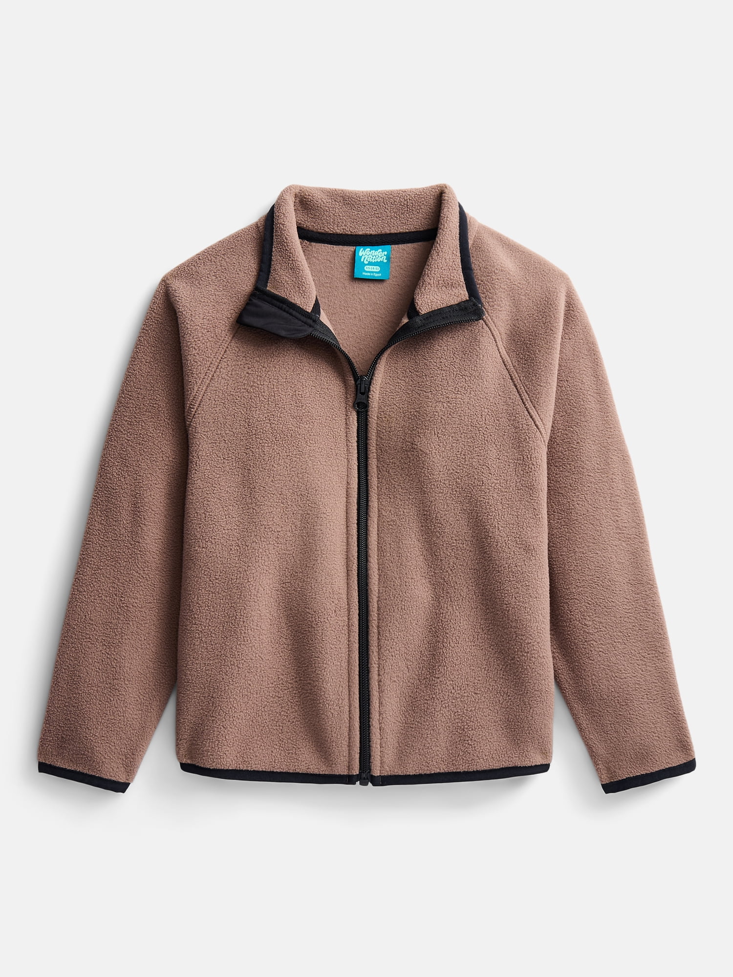 Wonder Nation Boys Microfleece Full Zip Jacket, Sizes 4-18 & Husky