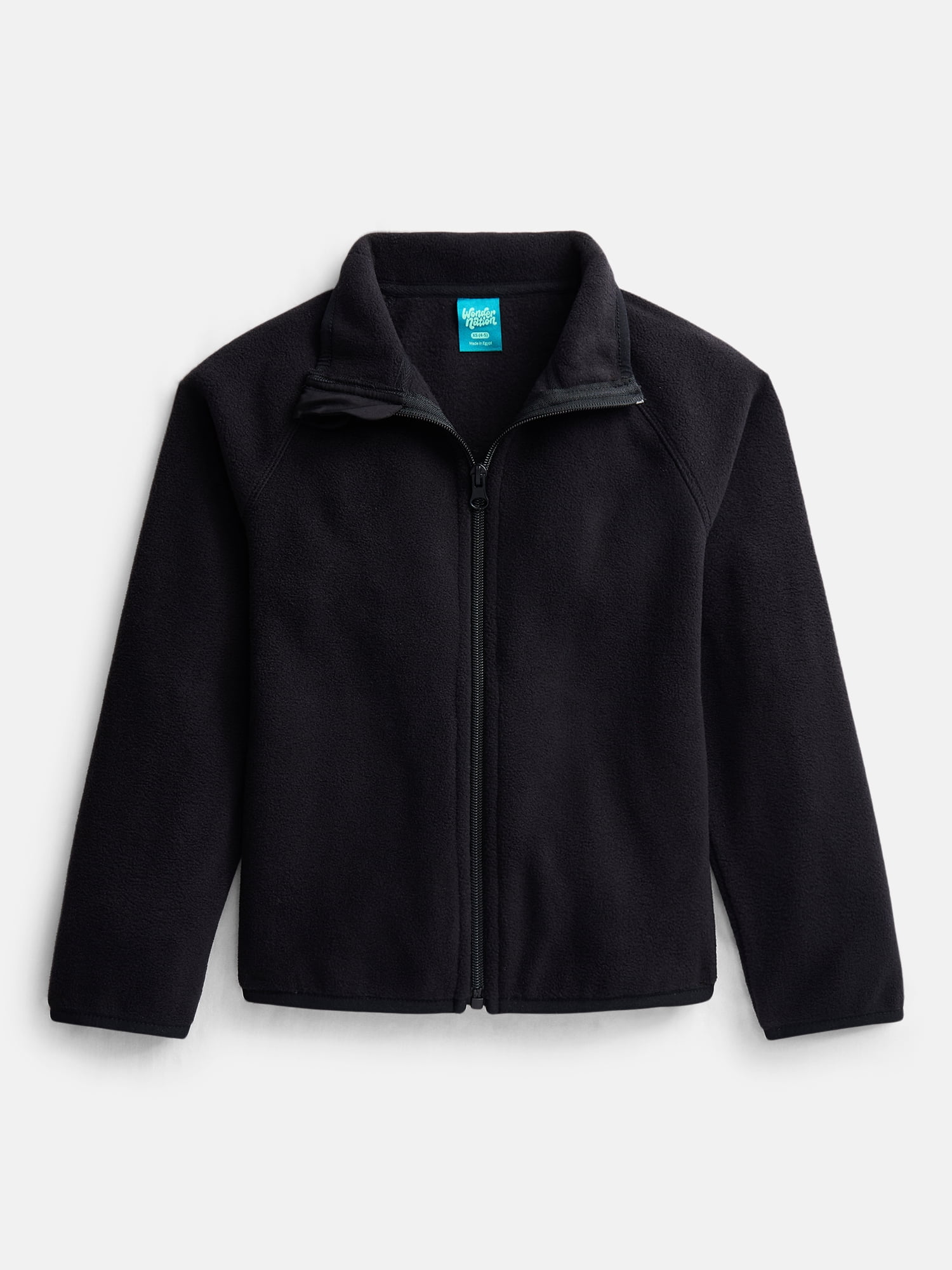 Wonder Nation Girls Microfleece Full Zip Jacket, Sizes 4-18 & Plus