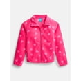thumbnail image 1 of Wonder Nation Girls Microfleece Full Zip Jacket, Sizes 4-18 & Plus, 1 of 3
