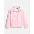 thumbnail image 1 of Wonder Nation Girls Microfleece Full Zip Jacket, Sizes 4-18 & Plus, 1 of 4