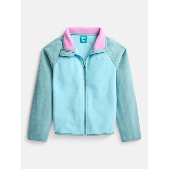 Wonder Nation Girls Microfleece Full Zip Jacket, Sizes 4-18 & Plus