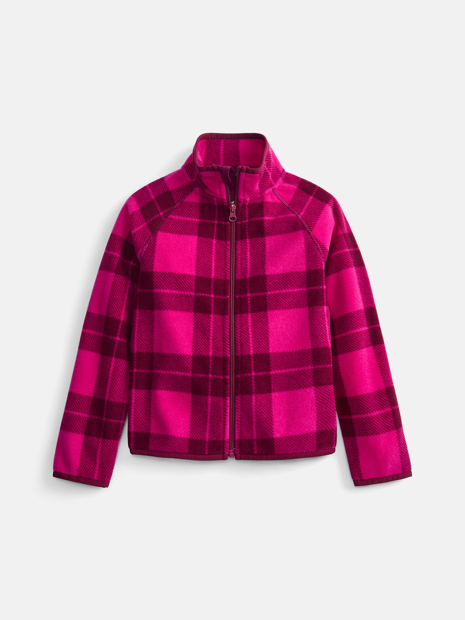 Wonder Nation Girls' Microfleece Full Zip Jacket, Sizes 4-18 & Plus