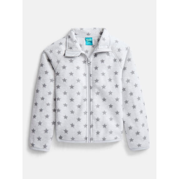 Wonder Nation Girls Microfleece Full Zip Jacket, Sizes 4-18 & Plus