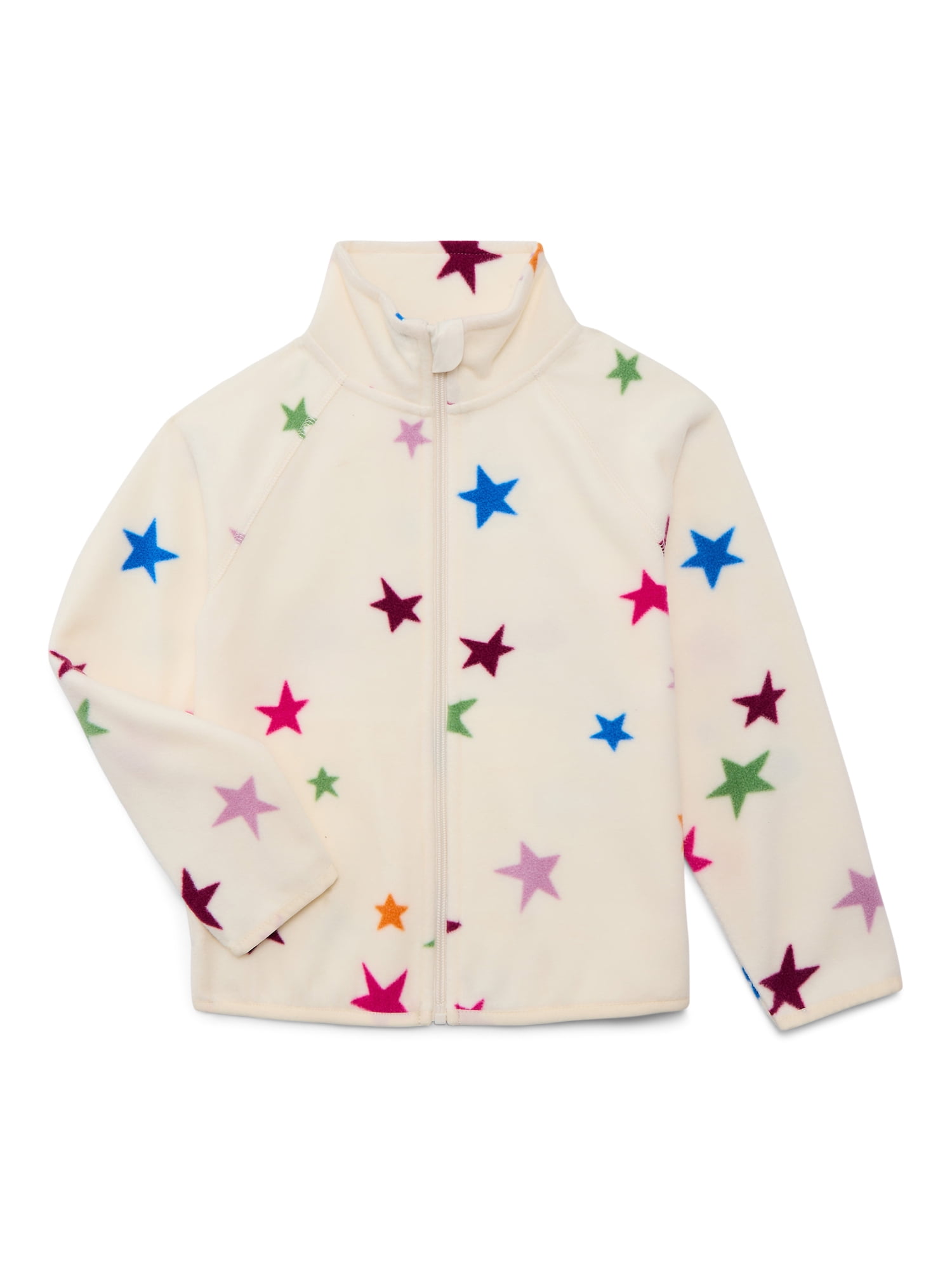 Wonder Nation Girls Microfleece Full Zip Jacket, Sizes 4-18