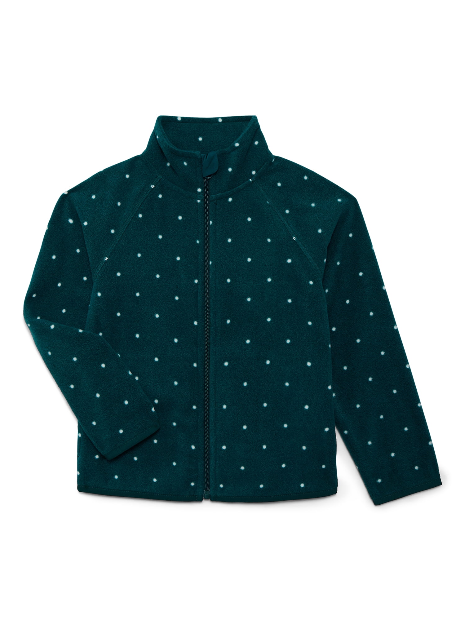 Wonder Nation Girls Microfleece Full Zip Jacket, Sizes 4-18