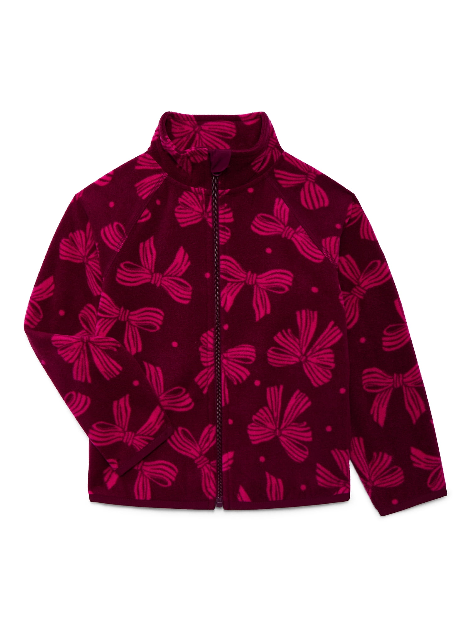 Wonder Nation Girls Microfleece Full Zip Jacket, Sizes 4-18