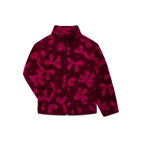 Wonder Nation Girls Microfleece Full Zip Jacket, Sizes 4-18