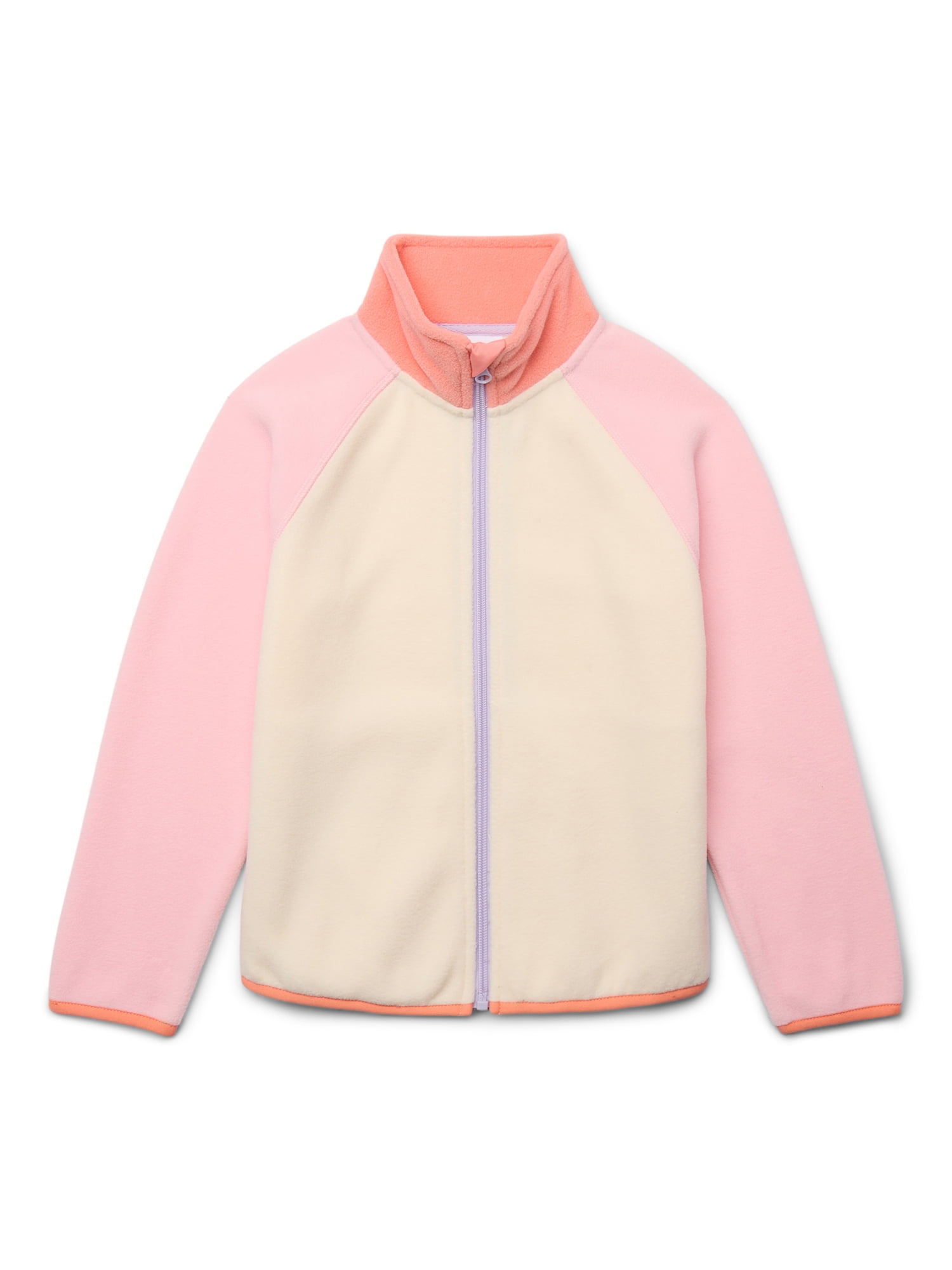 Wonder Nation Girls Microfleece Full Zip Jacket, Sizes 4-18