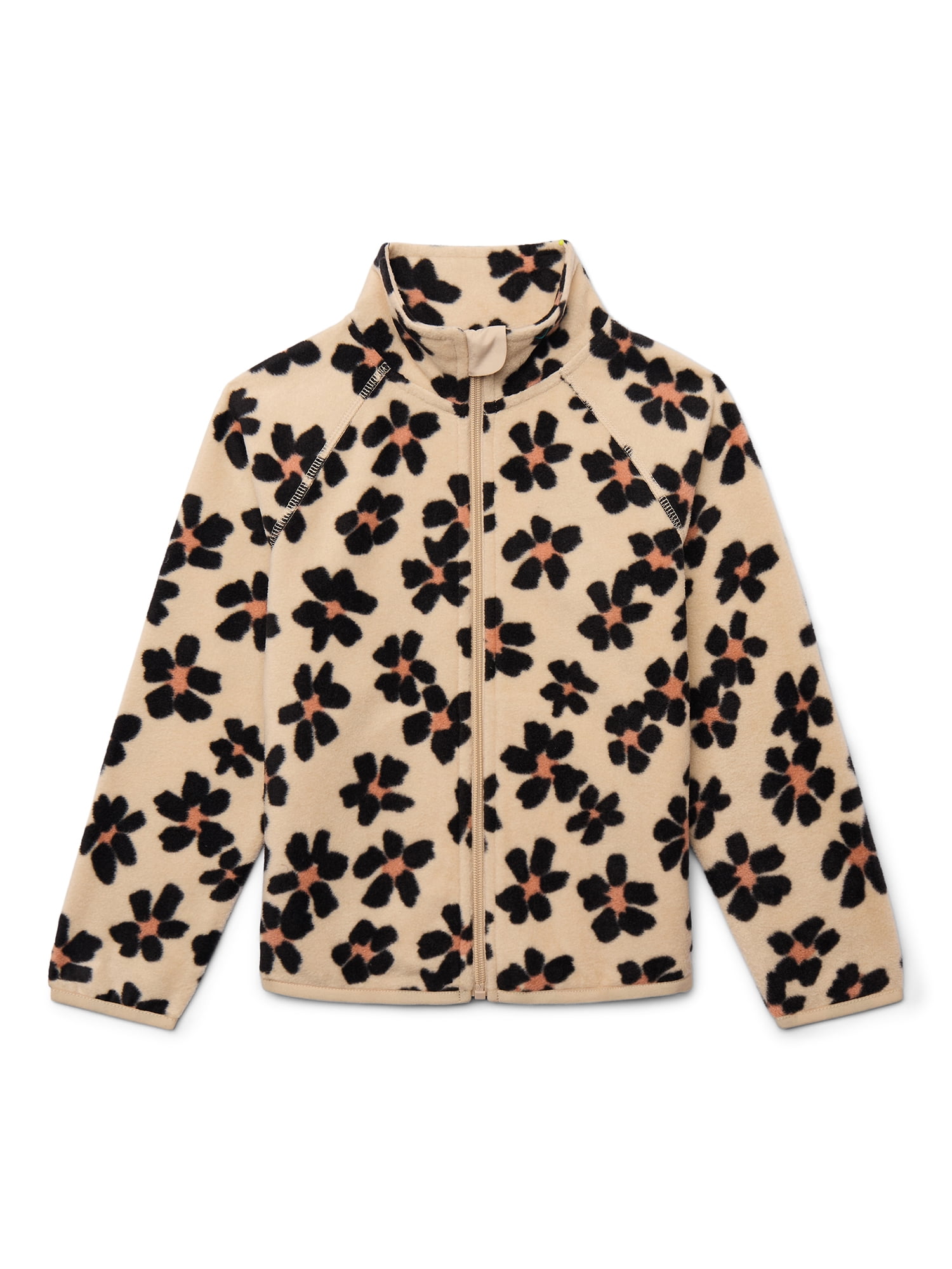 Wonder Nation Girls Microfleece Full Zip Jacket, Sizes 4-18