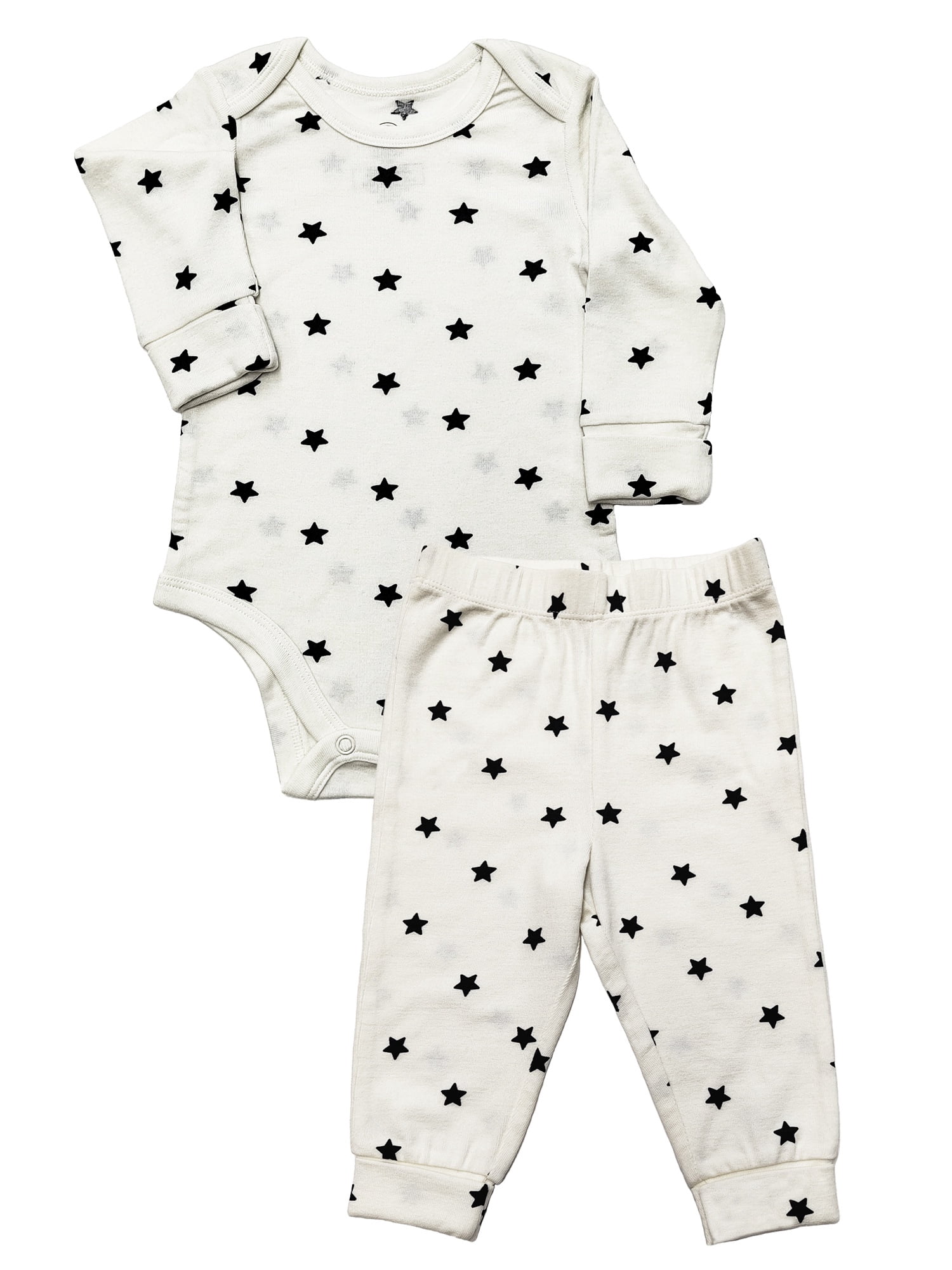 Wonder So Soft Modal by Wonder Nation Baby Boys Bodysuit and Pants Set, 2-Piece, Sizes 0/3M–6/9M
