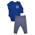 thumbnail image 1 of Wonder So Soft Modal by Wonder Nation Baby Boys Bodysuit and Pants Set, 2-Piece, Sizes 0/3M–6/9M, 1 of 1