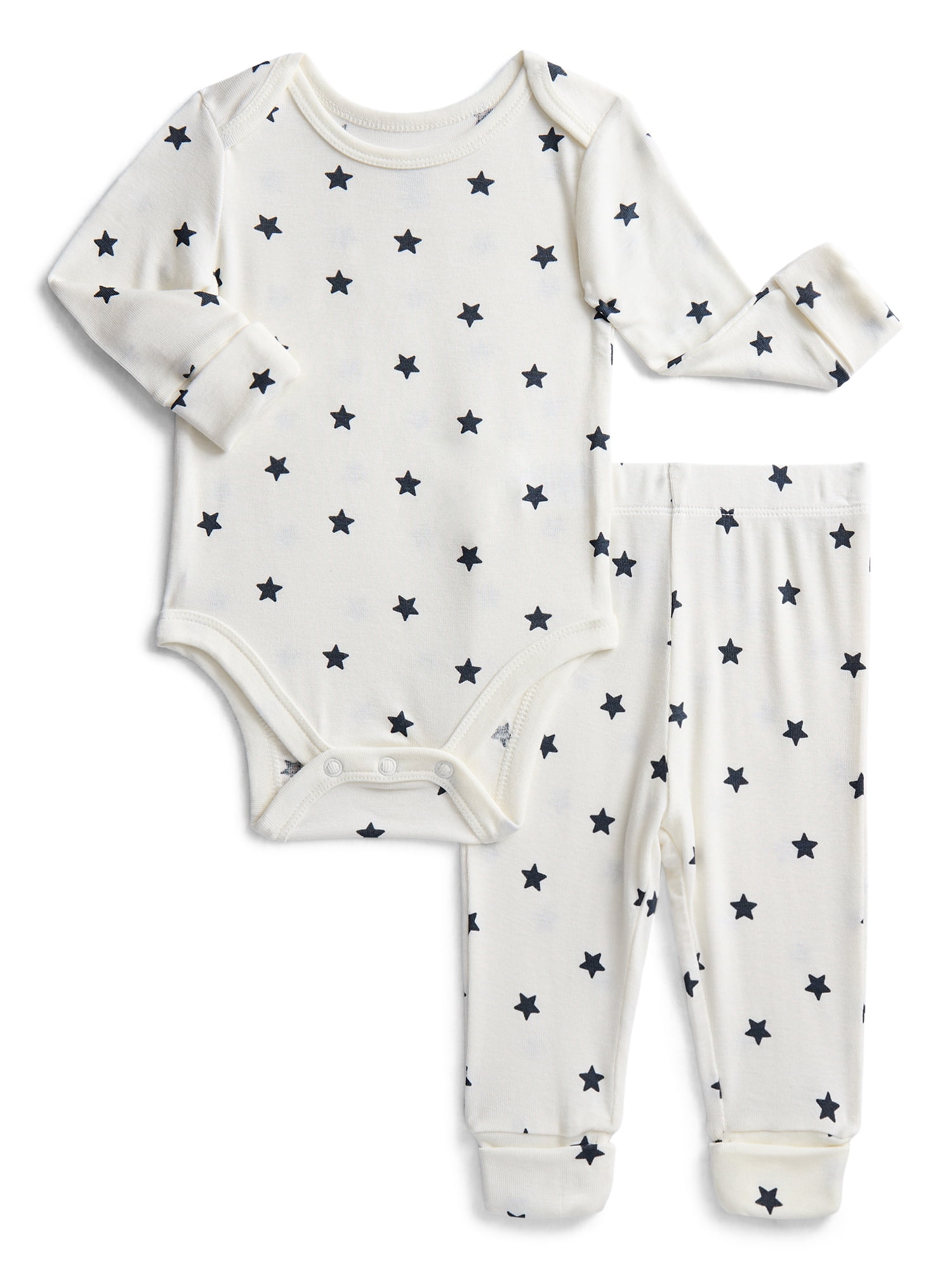 Wonder So Soft Modal by Wonder Nation Baby Boys Bodysuit and Pants Set, 2-Piece, Sizes 0/3M–6/9M