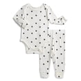 thumbnail image 1 of Wonder So Soft Modal by Wonder Nation Baby Boys Bodysuit and Pants Set, 2-Piece, Sizes 0/3M–6/9M, 1 of 3