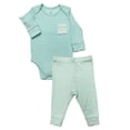 thumbnail image 1 of Wonder So Soft Modal by Wonder Nation Baby Boys Bodysuit and Pants Set, 2-Piece, Sizes 0/3M–6/9M, 1 of 1