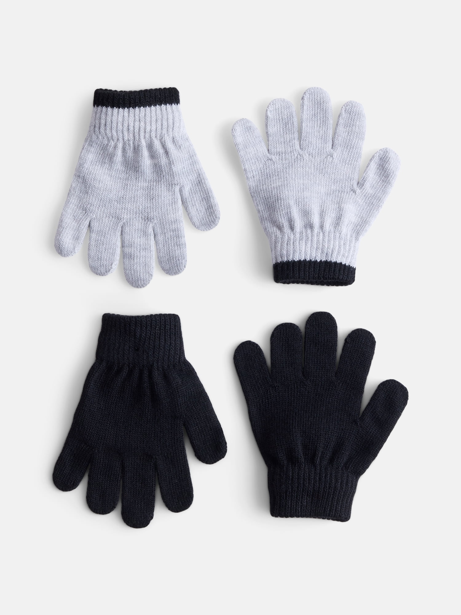 Wonder Nation Toddler Knit Gloves, 2- Pack