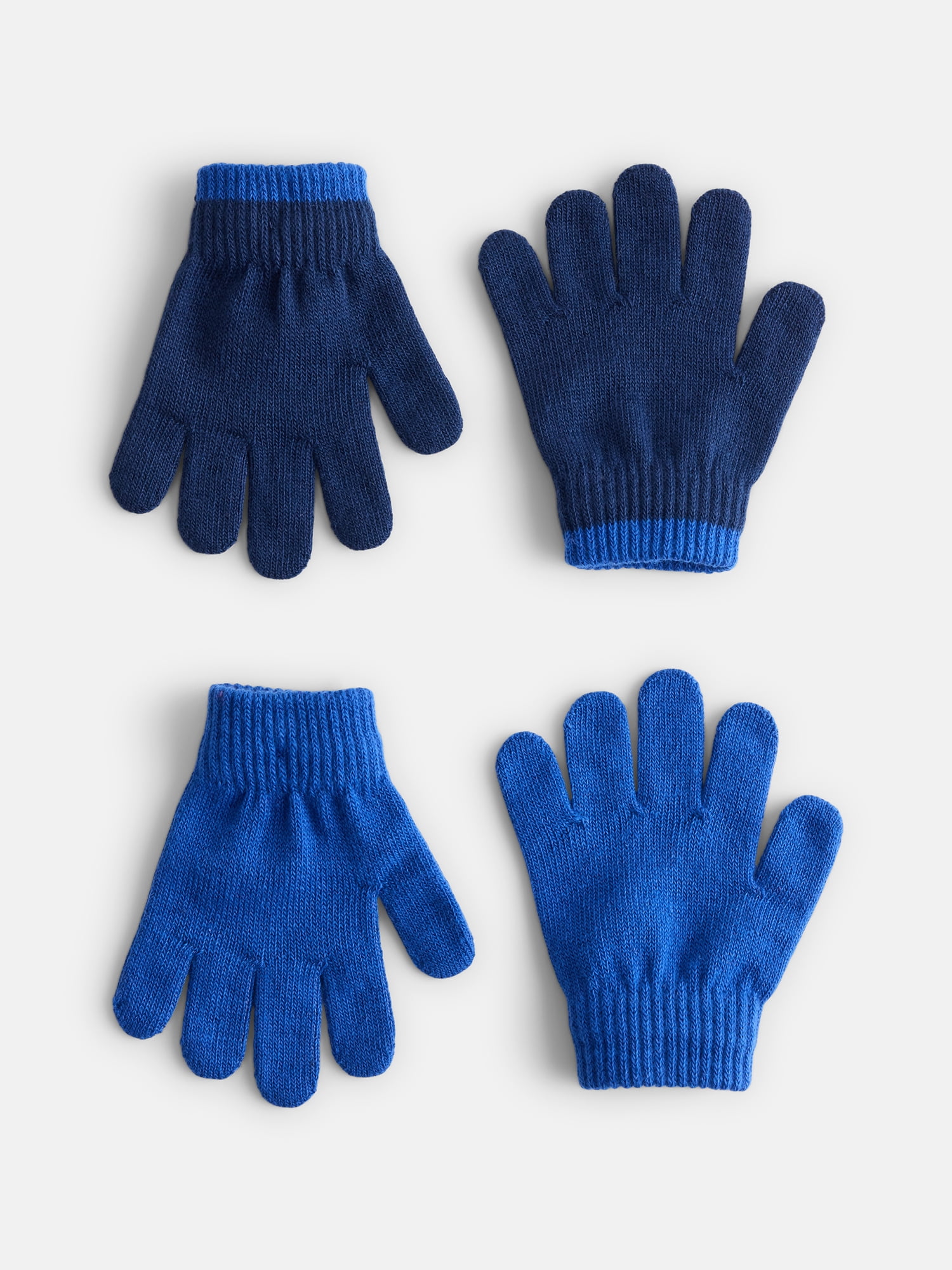 Wonder Nation Toddler Knit Gloves, 2- Pack