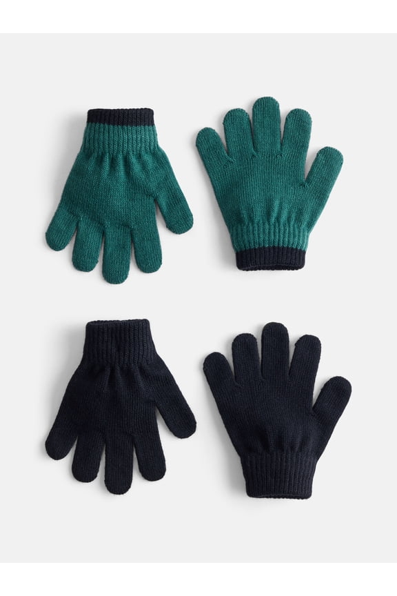 Toddler Knit Gloves, 2- Pack