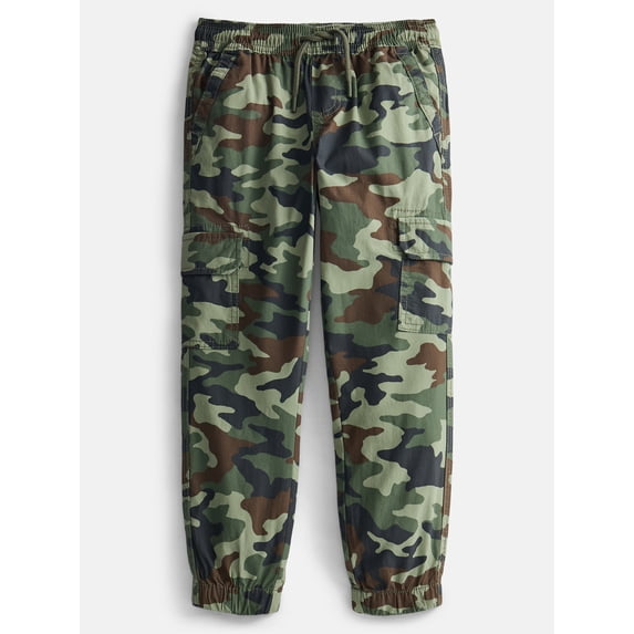 Wonder Nation Boys' Cargo Jogger Pants, Sizes 4-18 & Husky