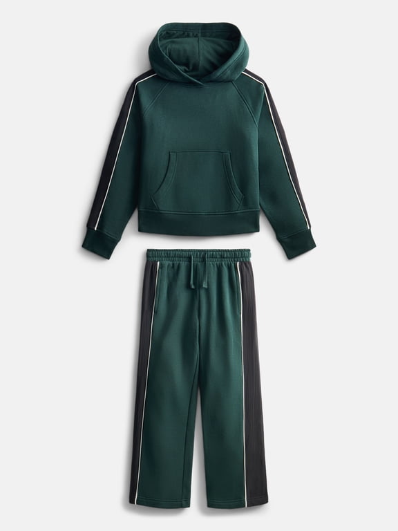 Boys Piped Hoodie and Pants Set, 2-Piece, Sizes 4-18