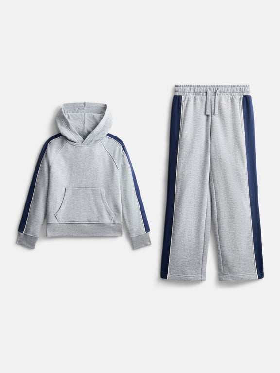 Boys Piped Hoodie and Pants Set, 2-Piece, Sizes 4-18